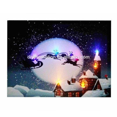 LED Christmas Canvas Print Home Decor - Merry Christmas Picture Frame - 15.8 x 1 x 11.5 Inch ...