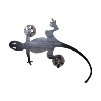 High quality outdoor metal gecko window thermometer for decoration